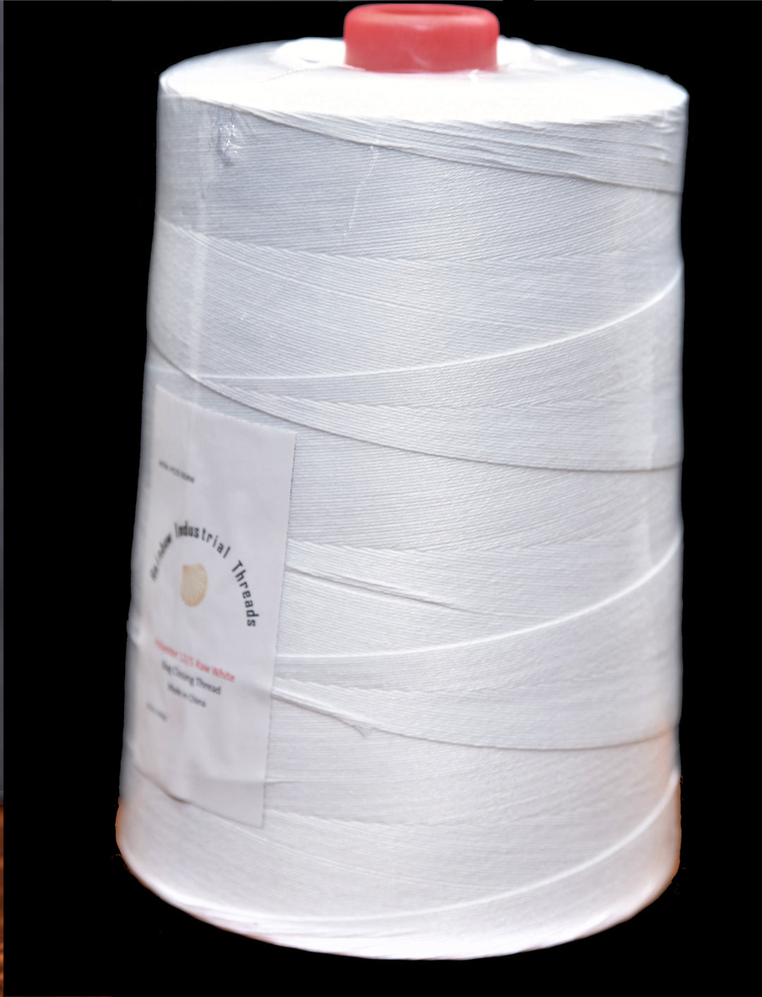 12/5s 68 oz (4.25 lbs) white polyester bag closing thread, 4 cones/box ...